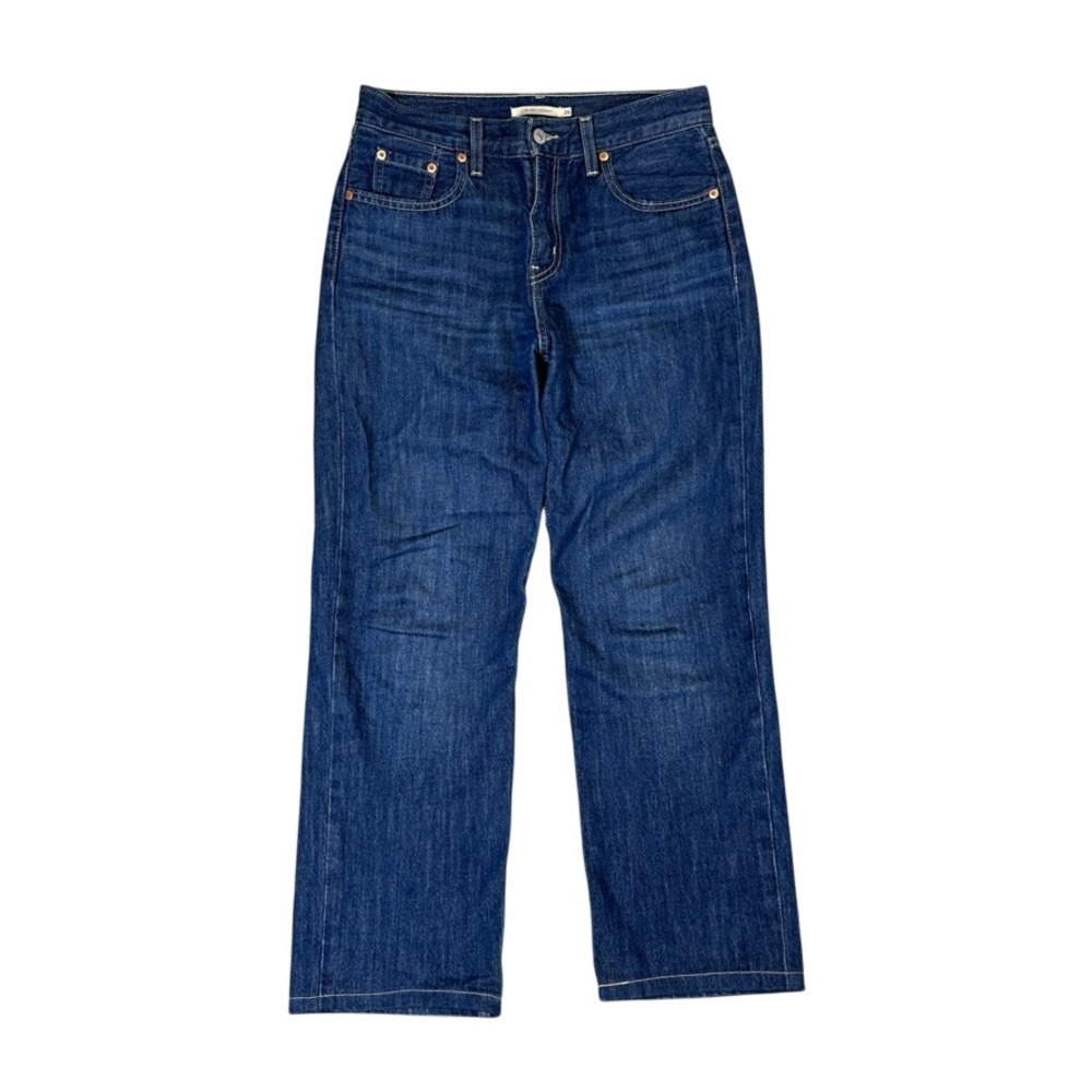 Levis Low Pro Straight Jeans Dark Wash Indigo Denim Size 26